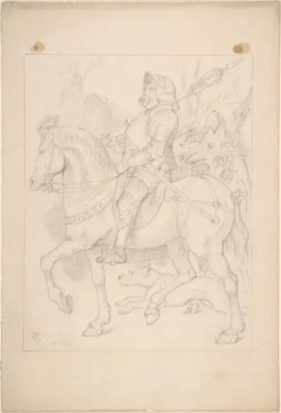 Riddaren och hans följeslagare av Sir John Tenniel