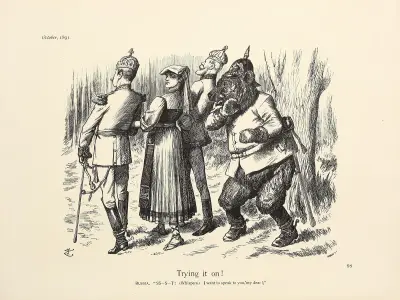 Trying it on!, Sir John Tenniel