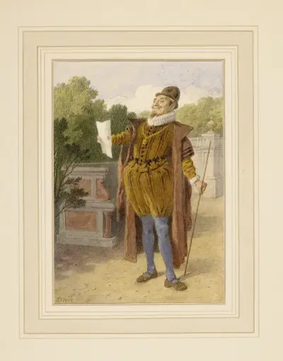 Trettondagsafton, Malvolio av Sir John Tenniel