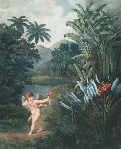 Cupid inspiring plants with love von Robert John Thornton