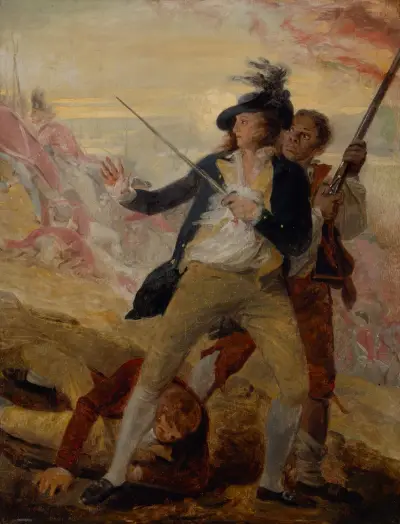 Löjtnant Thomas Grosvenor och tjänare av John Trumbull