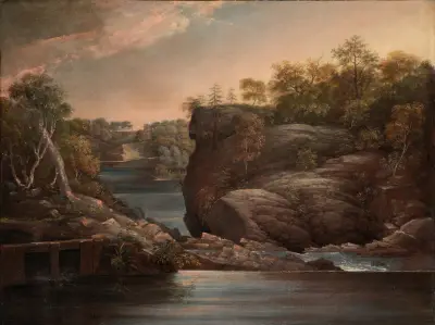 Fallen vid Norwich (eller Yantics fallen vid Norwich) av John Trumbull