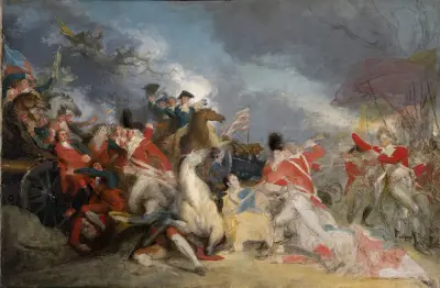 General Mercers död i slaget vid Princeton, 3 januari 1777 av John Trumbull