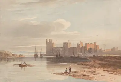 Carnarvon Castle av John Varley