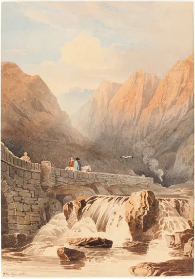 Pont Aberglaslyn av John Varley