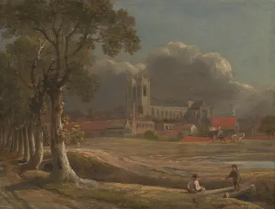 Westminster Abbey from Tothill Fields av John Varley