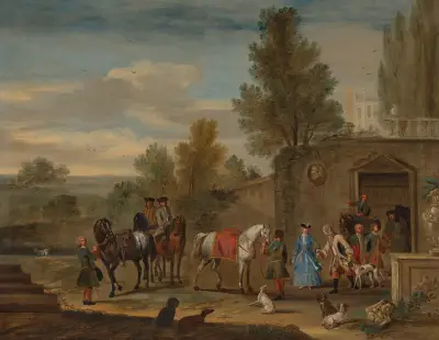 A Riding Party av John Wootton