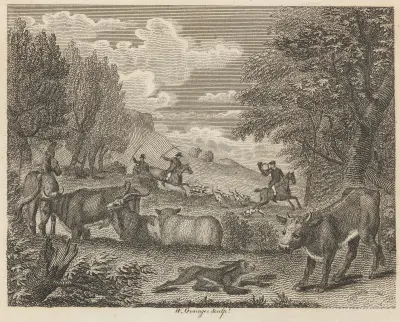Fable L. The Hare and Many Friends av John Wootton