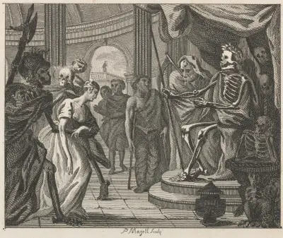 Fable XLVII. The Court of Death av John Wootton