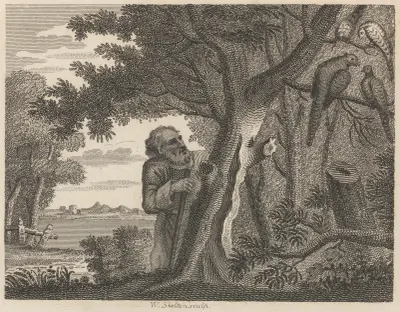 Bajka XV. Filozof i bażanty, John Wootton