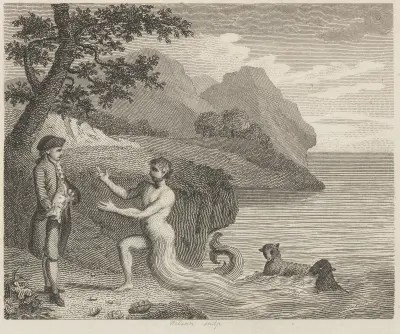 Fable XXXIII. The Courtier and Proteus av John Wootton