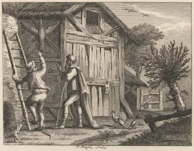 Fabel XXXVI. Pythagoras och lantbrukaren av John Wootton