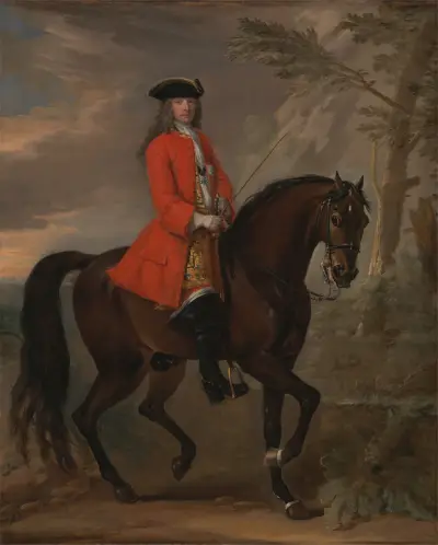 Portrait of a Man on Horseback av John Wootton