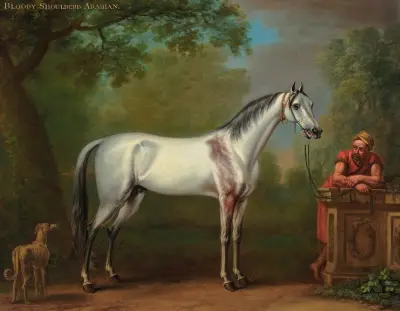 The Bloody Shoulder’d Arabian av John Wootton