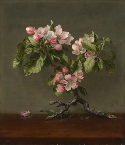 Apple Blossoms, 1873 av Martin Johnson Heade