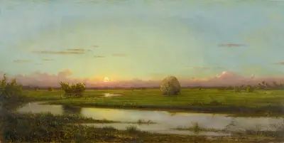 Sunset Over Newburyport Meadows av Martin Johnson Heade
