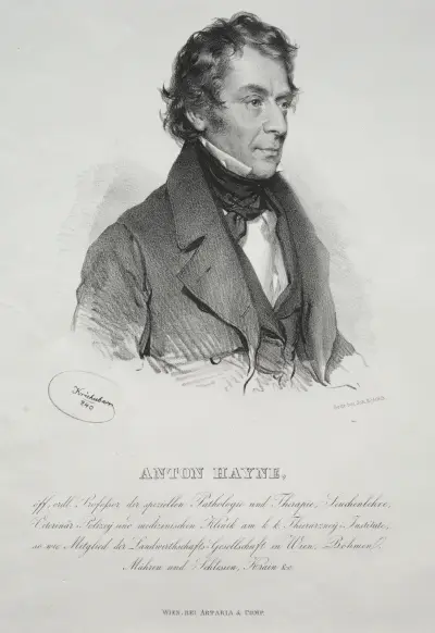 Portrait of Dr. Anton Hayne av Josef Kriehuber