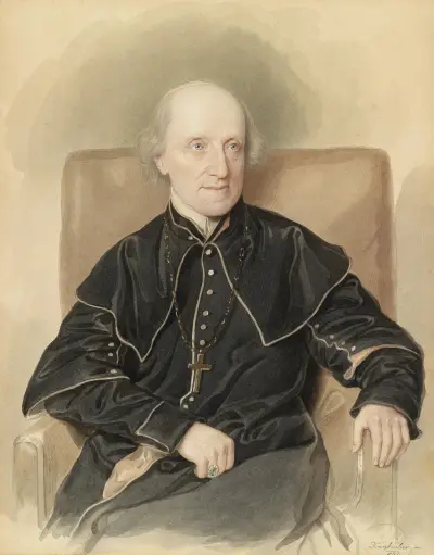 Portrait Vinzenz Eduard Milde av Josef Kriehuber