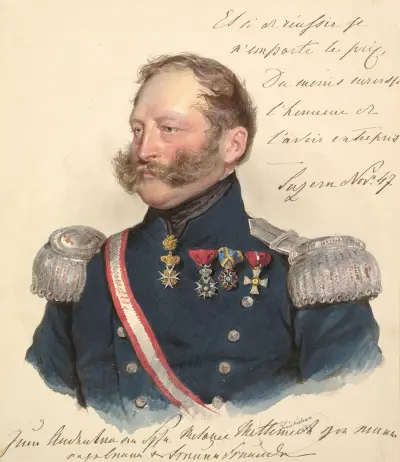 Prince Friedrich of Schwarzenberg av Josef Kriehuber