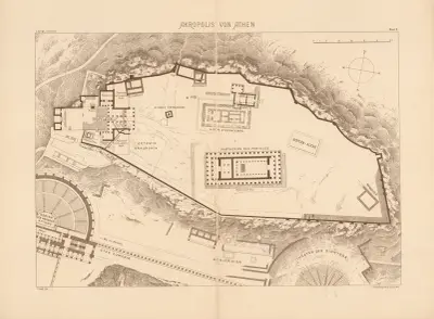 Akropolis von Athen av Josef Langl