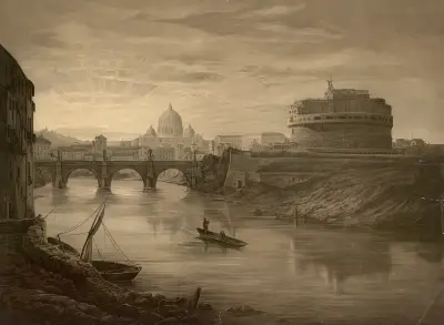 Castel Sant’Angelo (Mausoleum of Hadrian) av Josef Langl
