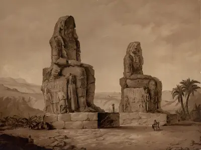 Colossi of Memnon av Josef Langl