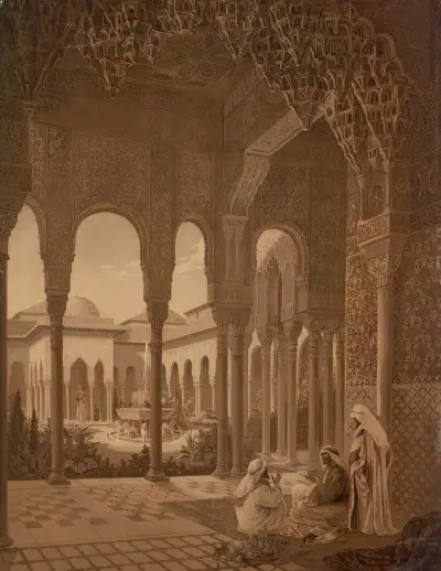 Court of the Lions, Alhambra av Josef Langl
