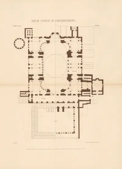 Hagia Sophia in Constan-tinopel av Josef Langl