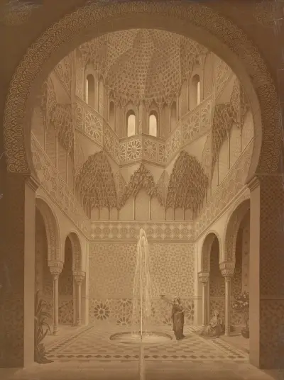 Abencerrajernas sal, Alhambra av Josef Langl