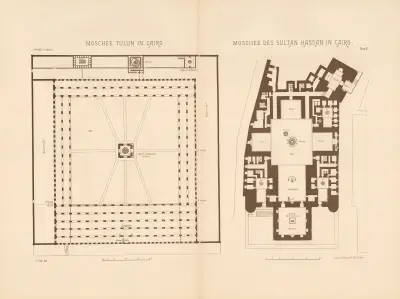 Moschee Tulun in Cairo. Moschee des Sultan Hassan in Cairo av Josef Langl