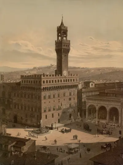Piazza della Signoria, Florence av Josef Langl