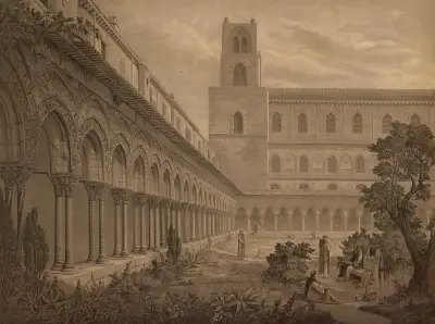 Benediktinkloster i Monreale av Josef Langl