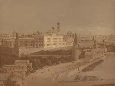 Kreml i Moskva av Josef Langl