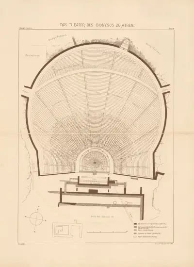 Theater des Dionysos zu Athen av Josef Langl