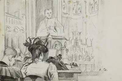 In der Kirche Saint-Louis in La Roche-sur-Yon von Arthur-Joseph Gueniot