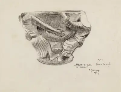 Taufbecken von Dinan, zum Schiff hin von Arthur-Joseph Gueniot