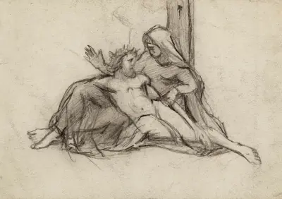 Studie till en pietà av Arthur-Joseph Gueniot