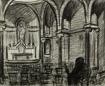 Schwangere in Trauer von Arthur-Joseph Gueniot