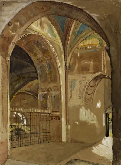 Intérieur de l’église Saint-François d’Assise av Arthur-Joseph Gueniot