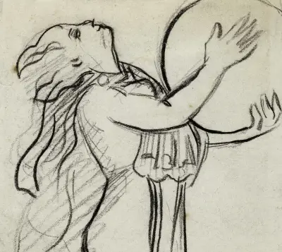 La danseuse au tambourin av Arthur-Joseph Gueniot