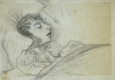 La malade av Arthur-Joseph Gueniot