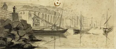 Der Hafen von Algier von Arthur-Joseph Gueniot