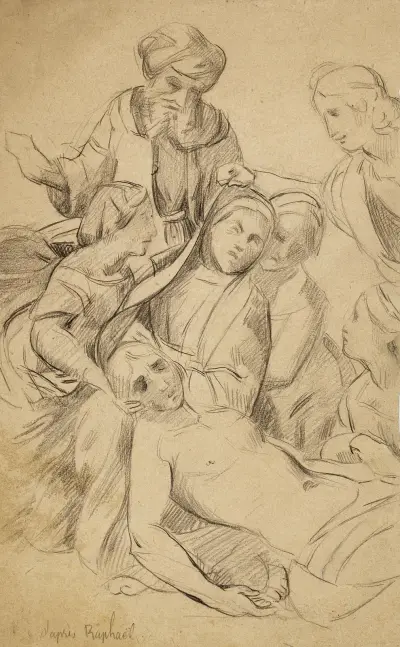 Pietà efter Rafael av Arthur-Joseph Gueniot