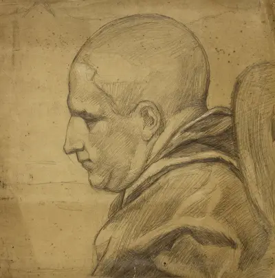Förmodat porträtt av Dom Bernardo Laure av Arthur-Joseph Gueniot