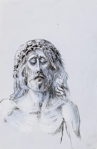 Kristus med törnekrona av Arthur-Joseph Gueniot