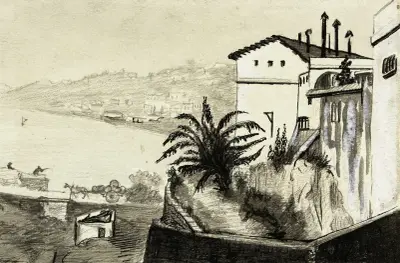 Villa am Meer von Arthur-Joseph Gueniot