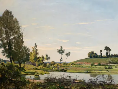 En flodvy av Henri-Joseph Harpignies