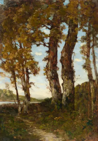 Träd vid Loire av Henri-Joseph Harpignies