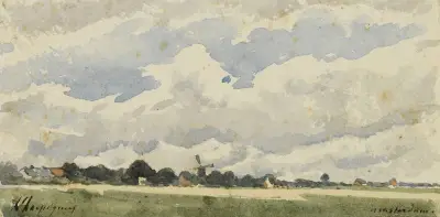 Himmelsstudie av Henri-Joseph Harpignies