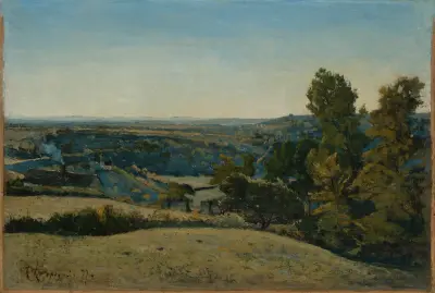 Französische Landschaft av Henri-Joseph Harpignies